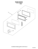 DOOR PARTS Diagram and Parts List for IMH15XVQ4  Whirlpool Microwave