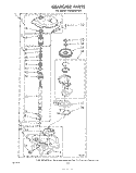 GEAR CASE Diagram and Parts List for LA6400XPW1  Whirlpool Washer