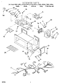 INTERIOR, LITERATURE Diagram and Parts List for KHMS105EBS0  KitchenAid Microwave