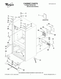 CABINET PARTS Diagram and Parts List for GI0FSAXVY02  Whirlpool Refrigerator