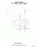HEATER PARTS Diagram and Parts List for KUDE60FXBL0  KitchenAid Dishwasher