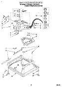 MACHINE BASE Diagram and Parts List for LSC9245BZ1  Whirlpool Washer