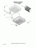 DISHRACK PARTS Diagram and Parts List for DU400SWWW0  Whirlpool Dishwasher