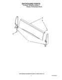 Part Location Diagram of W10132680 Whirlpool BACKGUARD