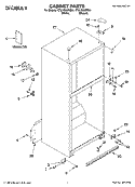 CABINET PARTS Diagram and Parts List for CT21GKXRQ01  Crosley Refrigerator