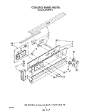 CONTROL PANEL , LITERATURE AND OPTIONAL Diagram and Parts List for RB120PXV2  Whirlpool Wall Oven