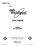 SECTION Diagram and Parts List for EH180FXSN00  Whirlpool Freezer