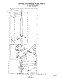 BRAKE AND DRIVE TUBE Diagram and Parts List for 6LA5800XTF1  Whirlpool Washer