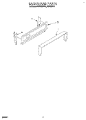 Part Location Diagram of 4320775 Whirlpool FRAME-BKGD