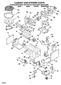 CABINET AND STIRRER PARTS Diagram and Parts List for KEHC379JSS07  KitchenAid Microwave Oven Combo