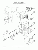 UPPER UNIT PARTS Diagram and Parts List for KSSO48QTB04  KitchenAid Refrigerator