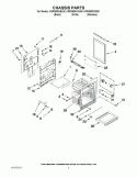 CHASSIS PARTS Diagram and Parts List for KGRS505XBL00  KitchenAid Range