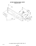 OVEN CONTROL PANEL Diagram and Parts List for KEMI371SBL0  KitchenAid Microwave Oven Combo