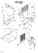 UNIT, OPTIONAL Diagram and Parts List for RT18HDXKQ02  Roper Refrigerator