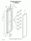 FREEZER DOOR PARTS Diagram and Parts List for KSSS36FTX04  KitchenAid Refrigerator