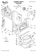SECTION Diagram and Parts List for LEB6000KQ1  Whirlpool Dryer