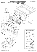 TOP AND CONSOLE PARTS Diagram and Parts List for YKEHS01PMT1  KitchenAid Dryer