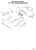 TOP VENTING, OPTIONAL Diagram and Parts List for GBD277PDT7  Whirlpool Wall Oven