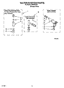 WATER SYSTEM PARTS Diagram and Parts List for LSR5101LQ1  Whirlpool Washer