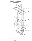 CONTROL PANEL Diagram and Parts List for RC8950XRH0  Whirlpool Cooktop