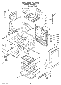 CHASSIS PARTS Diagram and Parts List for TGS326TD1  Estate Range