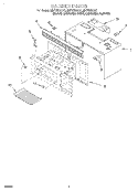 CABINET Diagram and Parts List for MH7130XEQ1  Whirlpool Microwave
