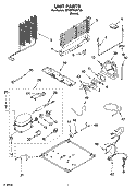 UNIT PARTS Diagram and Parts List for 8ET8FTKXKT05  Whirlpool Refrigerator