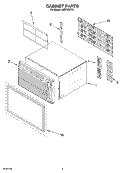 CABINET PARTS Diagram and Parts List for ACE129PP0  Whirlpool Air Conditioner