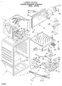 LINER Diagram and Parts List for ET18HTXDW01  Whirlpool Refrigerator