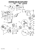 Part Location Diagram of W10143956 Whirlpool Microwave Interlock Support