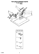 Part Location Diagram of 8521923 Whirlpool TOP