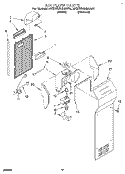 AIR FLOW Diagram and Parts List for 4KSRS22QAA00  KitchenAid Refrigerator