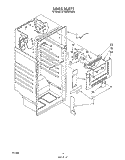 LINER Diagram and Parts List for ET16AKXSW03  Whirlpool Refrigerator