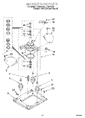 MACHINE BASE Diagram and Parts List for LTE5243DQ0  Whirlpool Washer Dryer Combo