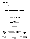 SECTION Diagram and Parts List for KEYE664WPL0  KitchenAid Dryer