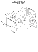 Part Location Diagram of 3181402 Whirlpool FRAME-DOOR