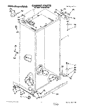 CABINET Diagram and Parts List for KSSS48DAX03  KitchenAid Refrigerator