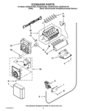 ICEMAKER PARTS Diagram and Parts List for GSS26C4XXF02  Whirlpool Refrigerator