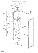 FREEZER DOOR Diagram and Parts List for GD5SHAXKQ00  Whirlpool Refrigerator