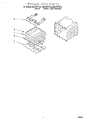 INTERNAL OVEN Diagram and Parts List for GMC275PDS2  Whirlpool Microwave Oven Combo