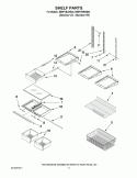 SHELF PARTS Diagram and Parts List for EB9FVBLWS04  Whirlpool Refrigerator