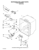 REFRIGERATOR LINER PARTS Diagram and Parts List for G20EFSB23S10  Whirlpool Refrigerator