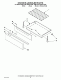 DRAWER & BROILER PARTS Diagram and Parts List for WFE371LVB0  Whirlpool Range