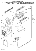 ICEMAKER PARTS Diagram and Parts List for ED5FHAXVB00  Whirlpool Refrigerator