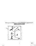 MISCELLANEOUS Diagram and Parts List for 6LA9320XTW0  Whirlpool Washer