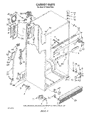 CABINET Diagram and Parts List for ET18DKXTF03  Whirlpool Refrigerator