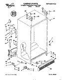 CABINET Diagram and Parts List for 4YED20TKDN01  Whirlpool Refrigerator