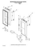 REFRIGERATOR DOOR PARTS Diagram and Parts List for GX2SHBXVB05  Whirlpool Refrigerator