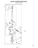 BRAKE AND DRIVE TUBE Diagram and Parts List for LA7899XPW3  Whirlpool Washer