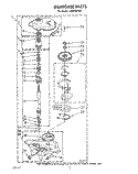 GEARCASE Diagram and Parts List for LA5578XTN1  Whirlpool Washer